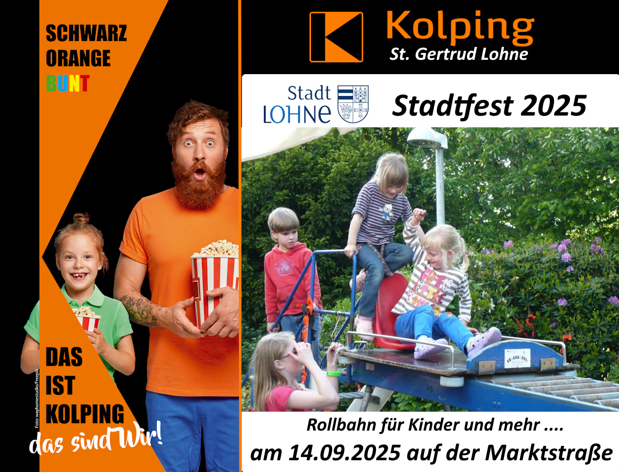 Kolping Flyer Stadtfest Lohne 2025